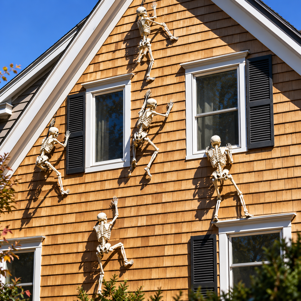 Poseable Halloween Skeleton Decoration