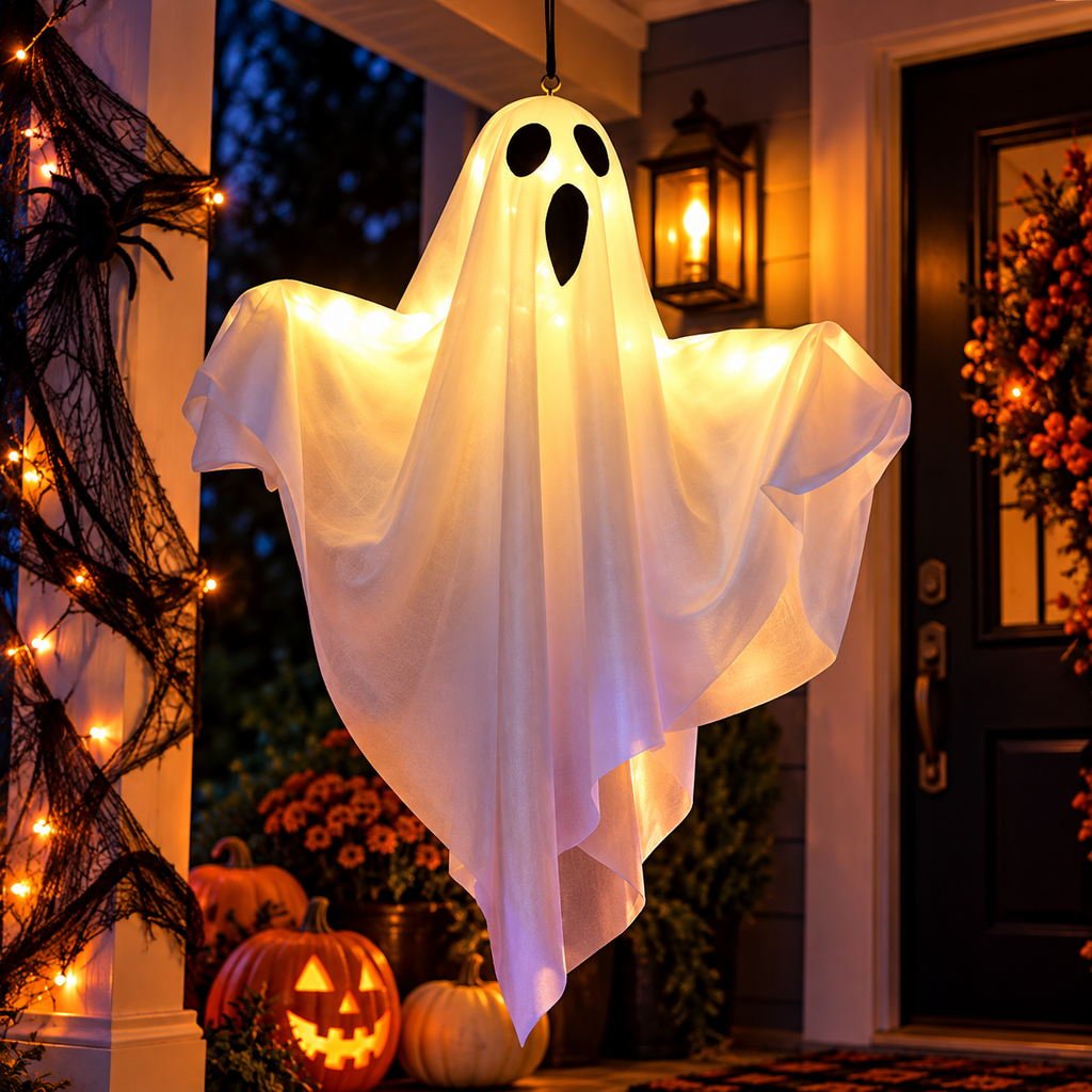 LED Hanging Ghost Halloween Decoration