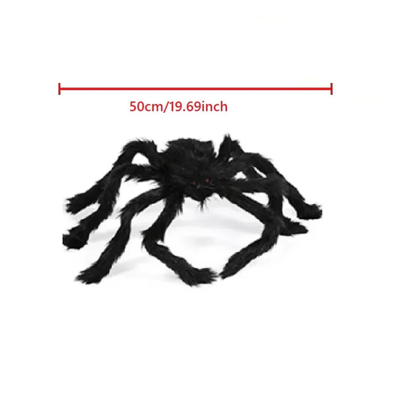 Giant Furry Halloween Spider Decoration