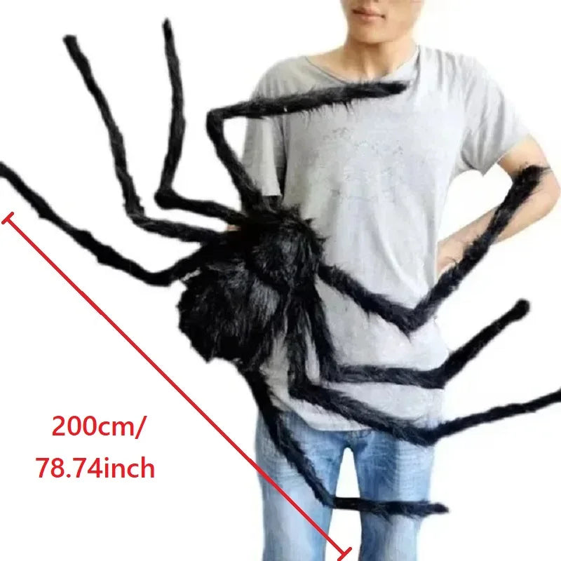 Giant Furry Halloween Spider Decoration