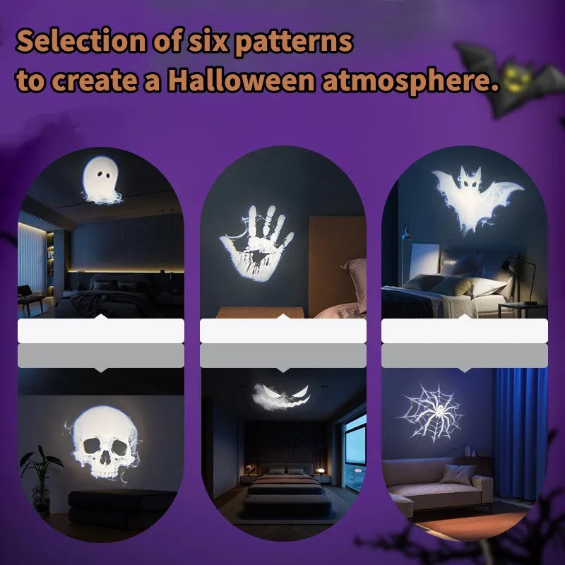 12-Pattern Halloween Projector Light