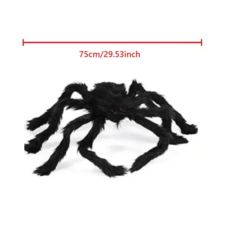 Giant Furry Halloween Spider Decoration