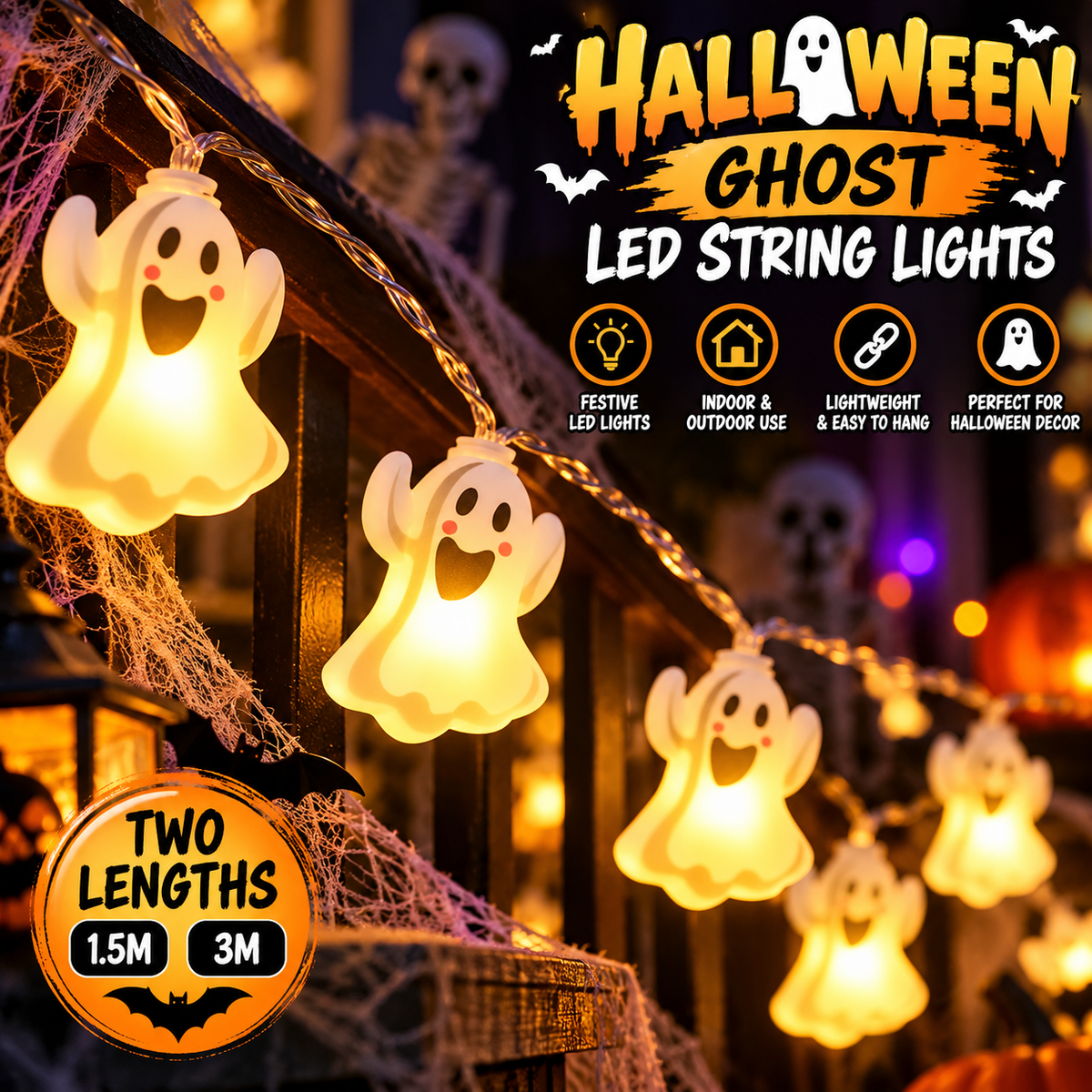 Halloween LED Character String Lights