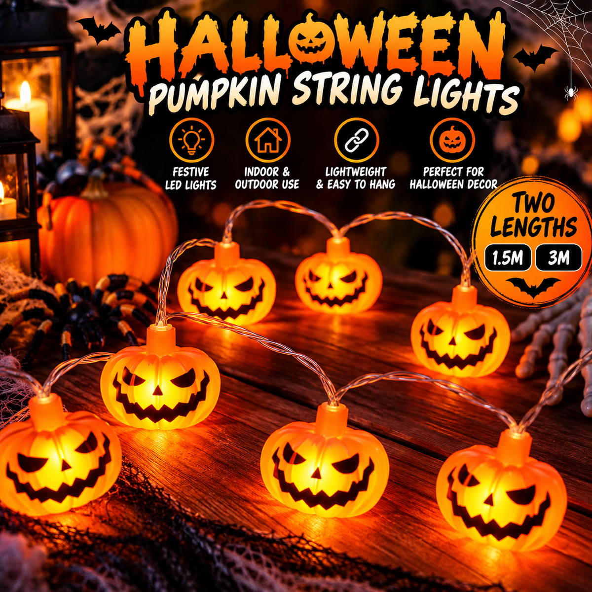 Halloween LED Character String Lights