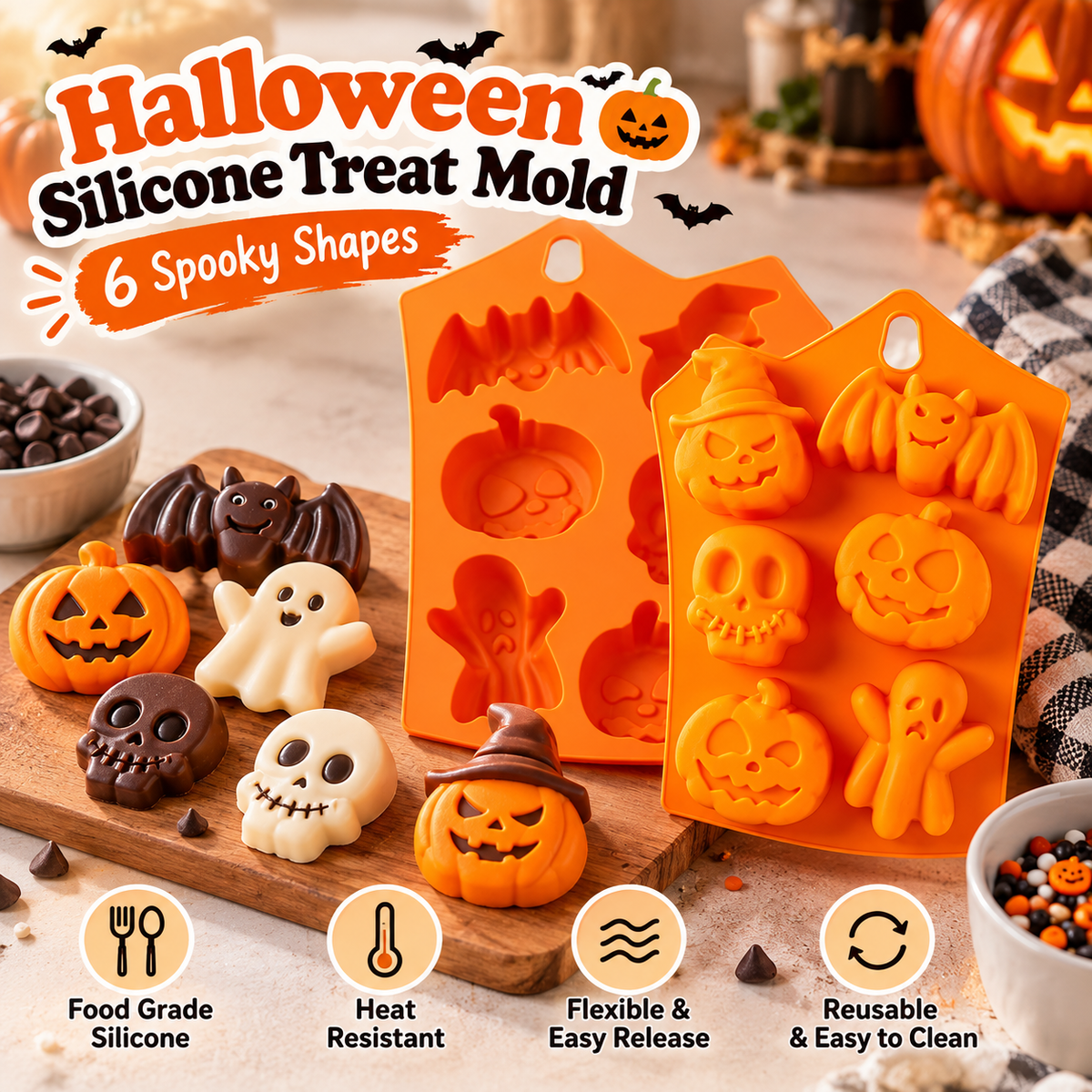 Halloween Silicone Baking Mold